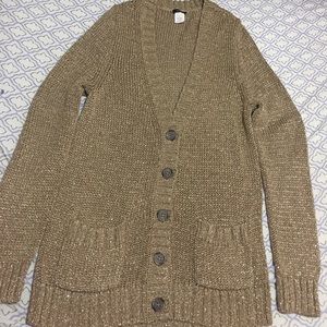 J.crew gold sweater .