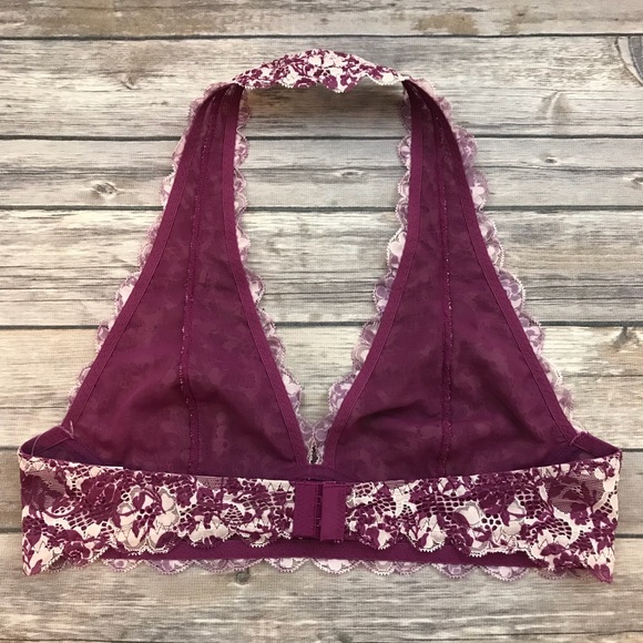 New Free People Purple Patterned Lace Bralette - Picture 5 of 6