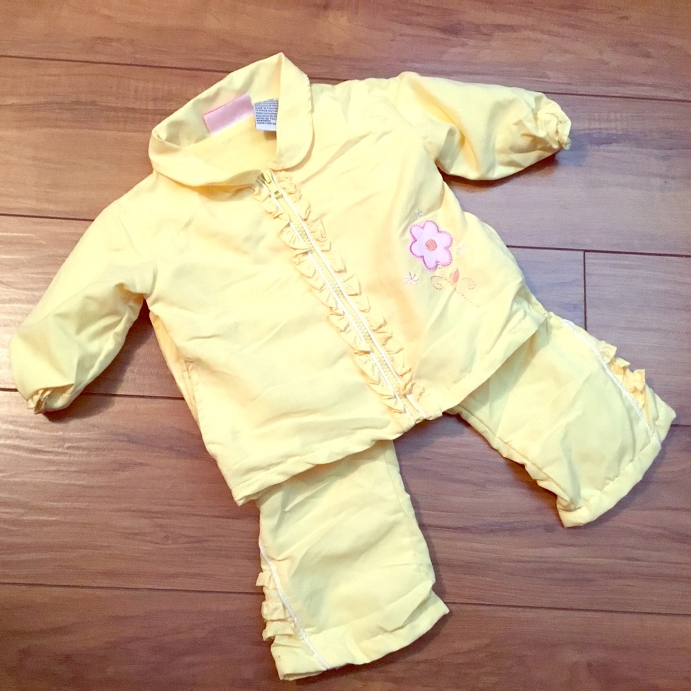PASTEL YELLOW TRACK SUIT