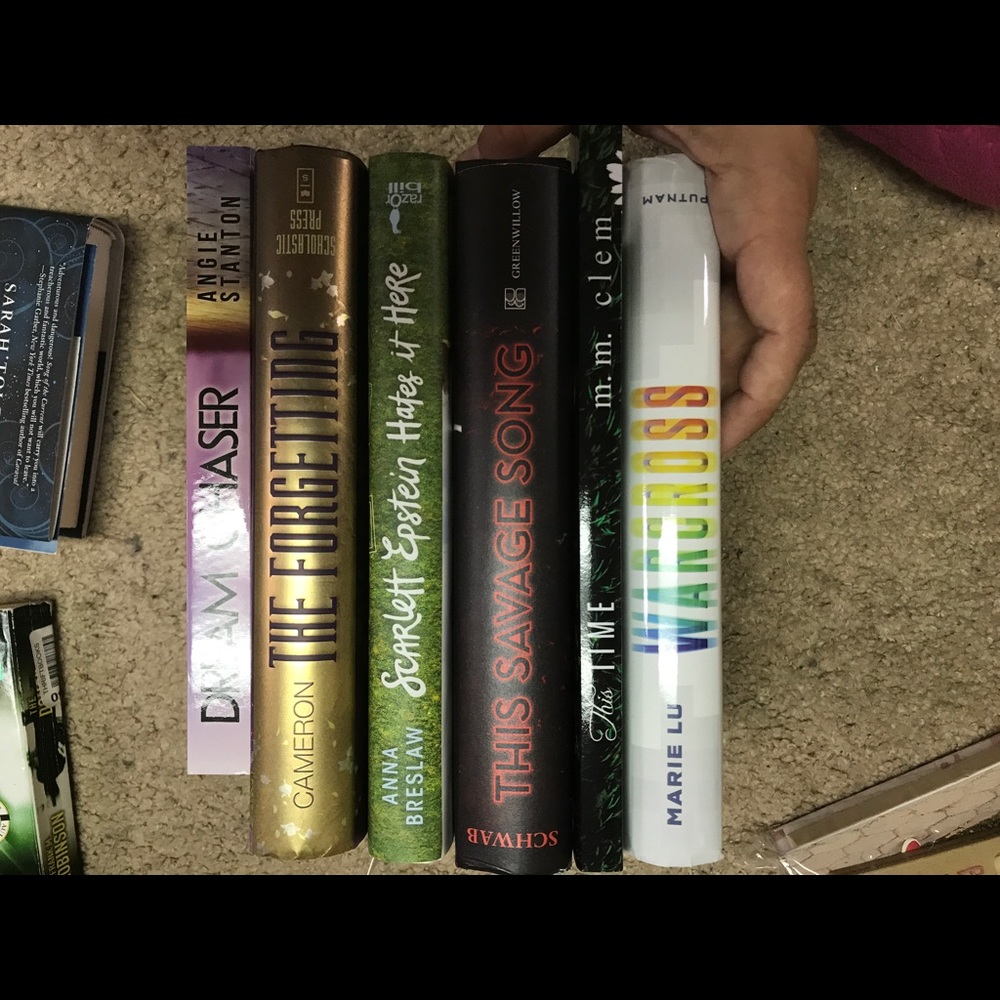 Six signed ya books.    Bundle Of ya books. Signed