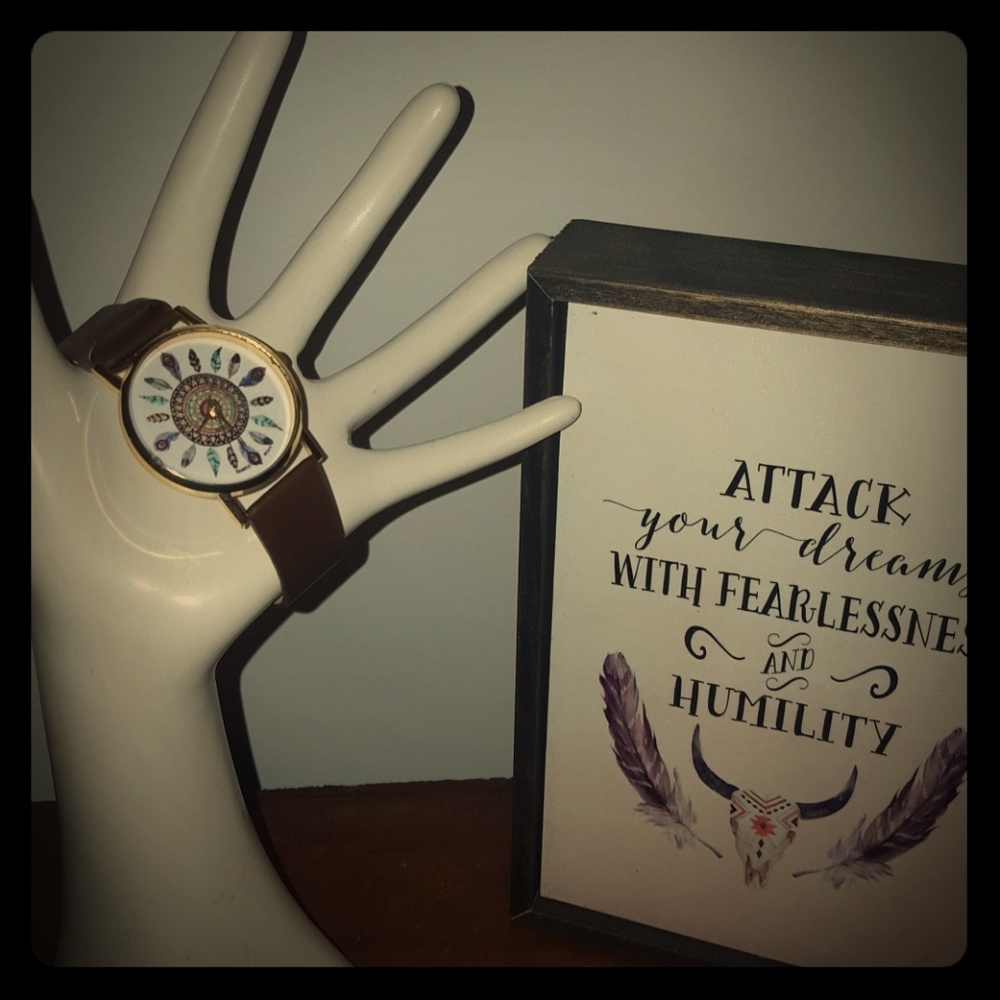 Boho Tribal Feather Watch