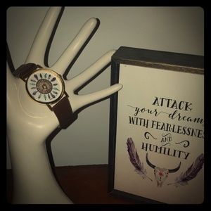 Boho Tribal Feather Watch