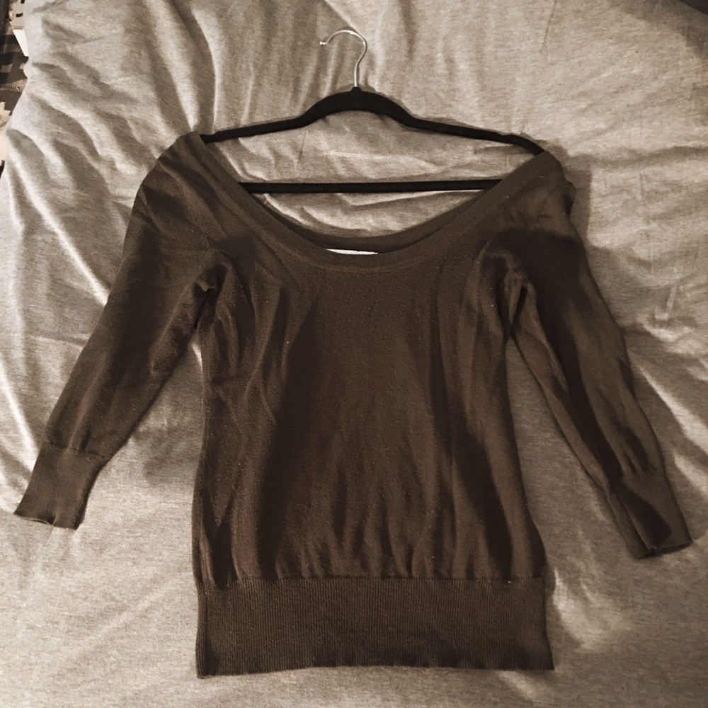Forest Green Scoop Neck Sweater