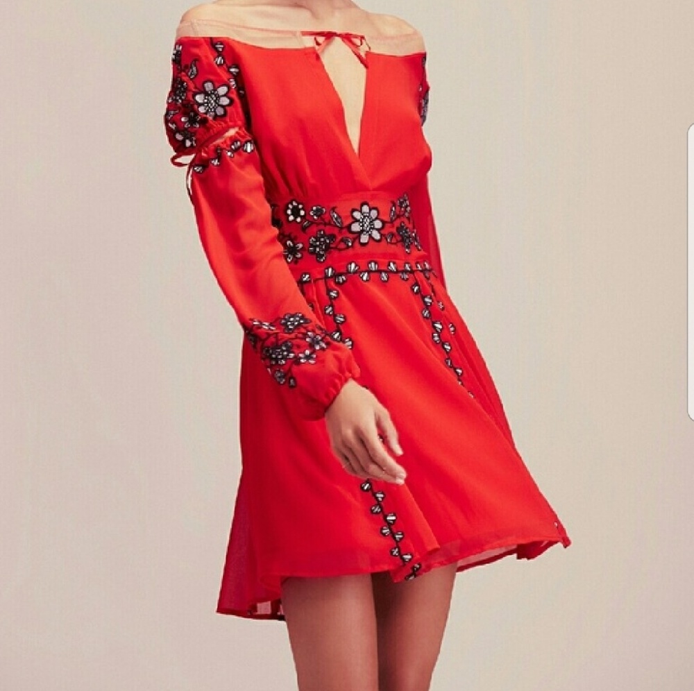 Red mini dress for love and lemons