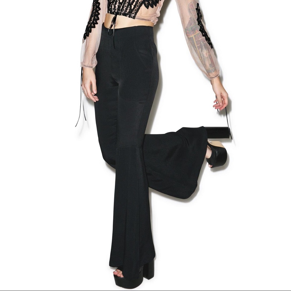 For Love & Lemons 🍋 Black bellbottom Pants BNWOT