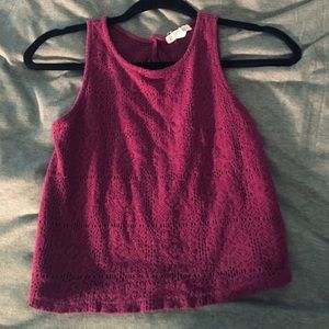 Aéropostale Maroon Crop Top