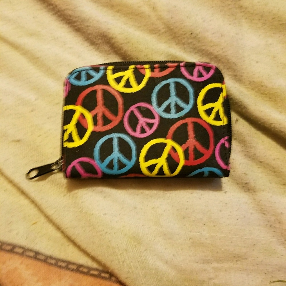 Peace sign wallet