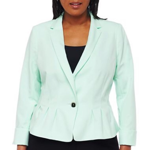Worthington Jackets & Blazers - Mint Peplum Blazer