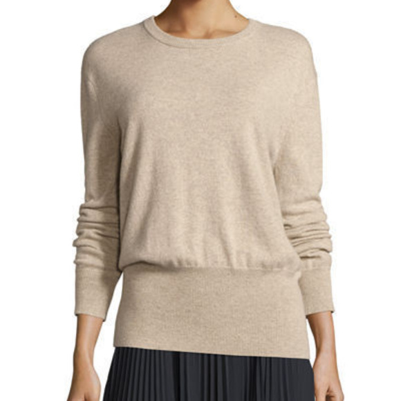 ♦️SOLD♦️SPLIT CUTOUT BACK 100% CASHMERE SWEATER - Picture 2 of 8