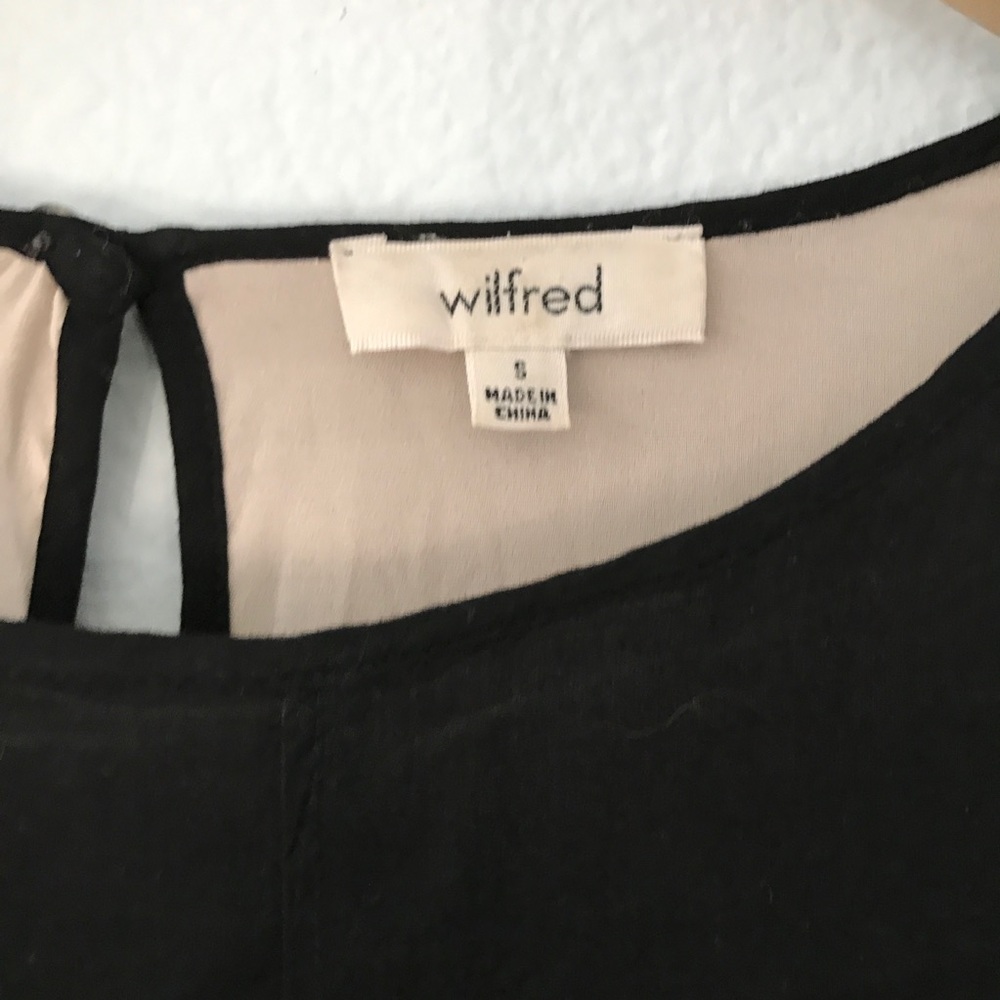 Wilfred • Myosotis Black Babydoll Shift Dress - Picture 3 of 8