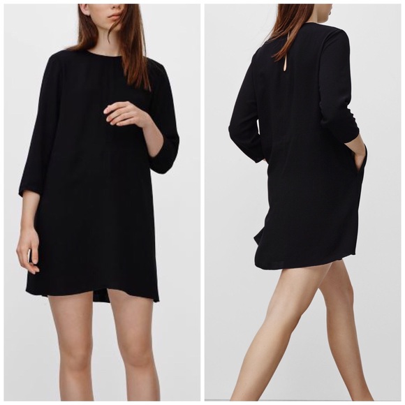 Wilfred Dresses & Skirts - Wilfred • Myosotis Black Babydoll Shift Dress