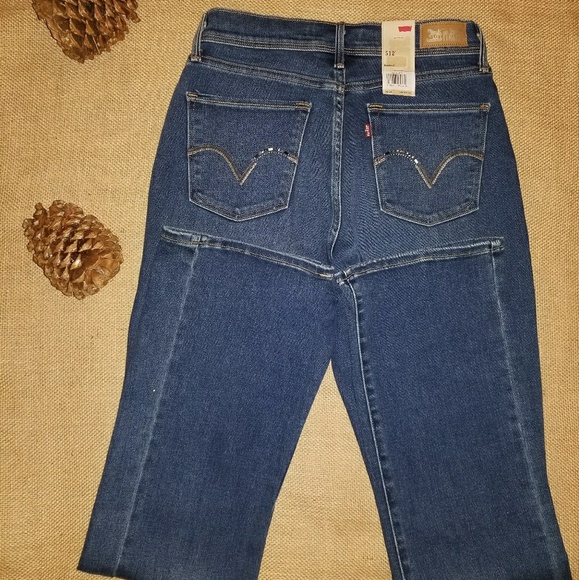 🎈HP🎈 NWT! LEVI'S 512 BOOTCUT JEANS 6L/28 - Picture 3 of 4