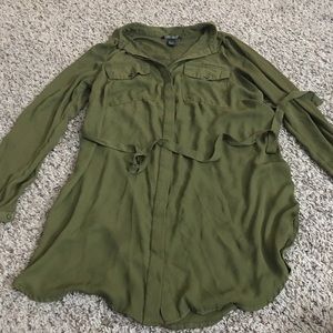 Green Maternity Shirt