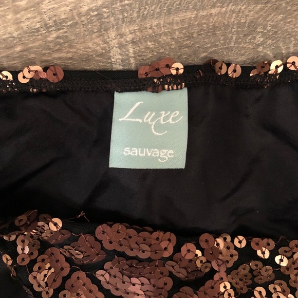 RARE Sauvage Luxe Ombré Sequin Leopard Bikini