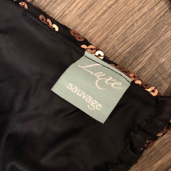 RARE Sauvage Luxe Ombré Sequin Leopard Bikini