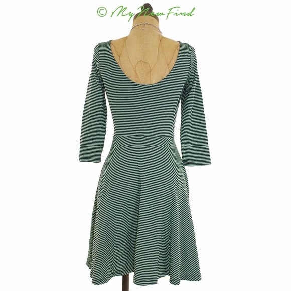 SOPRANO JUNIORS CHLOE 3/4 SLEEVE STRIPE DRESS - Picture 3 of 3