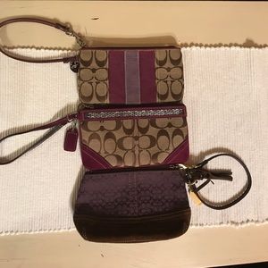 Coach wristlets