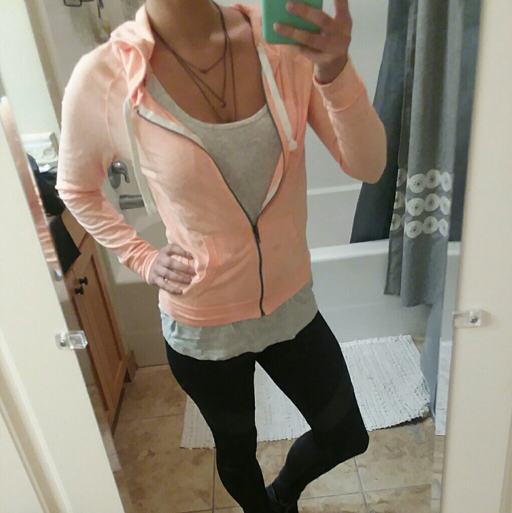 3 for $15 Orange hooded zip up