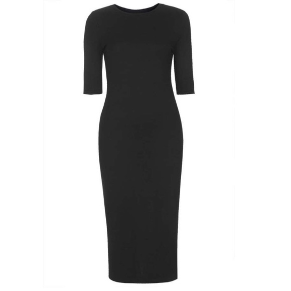 Topshop Dresses & Skirts - Topshop black bodycon midi dress size US2