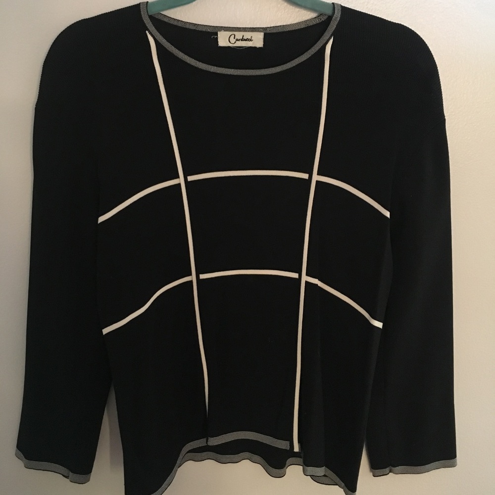 carducci grid sweater