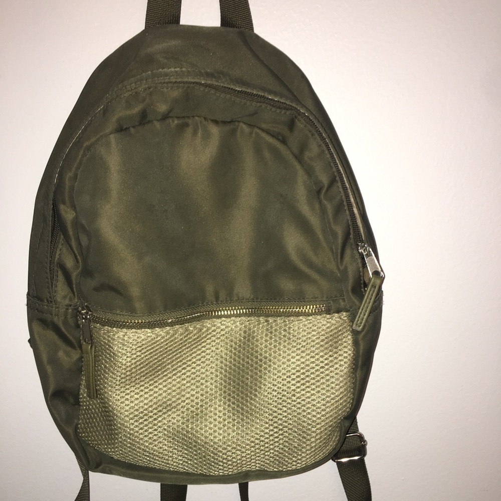 steve madden army green mini backpack