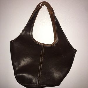 brown tote bag