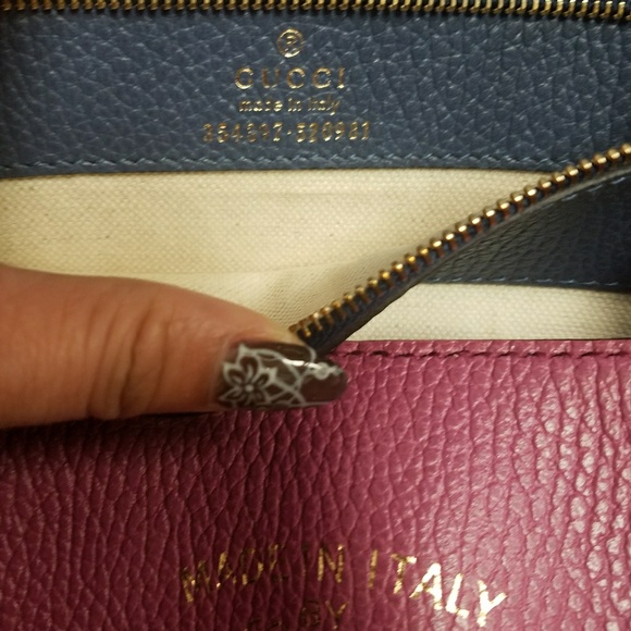 Sold****Medium Gucci Swing Tote In pink & blue - Picture 3 of 8