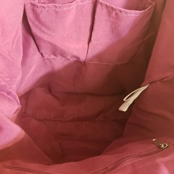 $5 SUEDE/FAUX LEATHER TOTE BAG - Picture 3 of 3