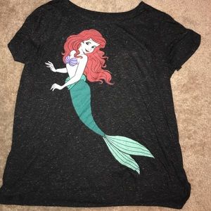 Black Little Mermaid T Shirt