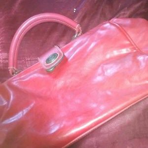 Capezio Leather Handbag Red. One strap