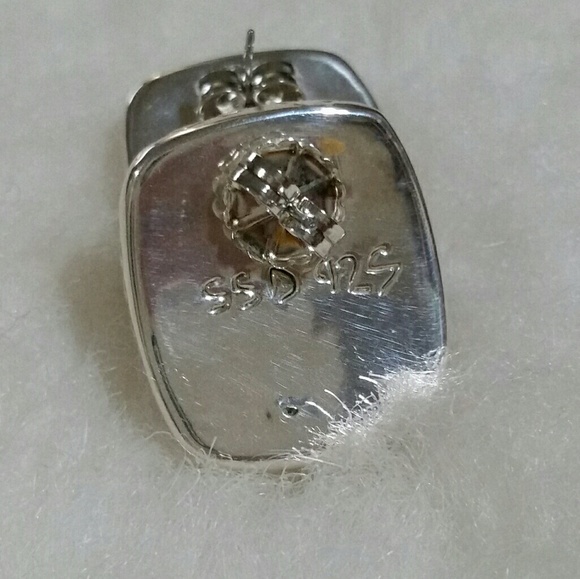 Simon Sebbag large square 925 earring - Picture 3 of 3