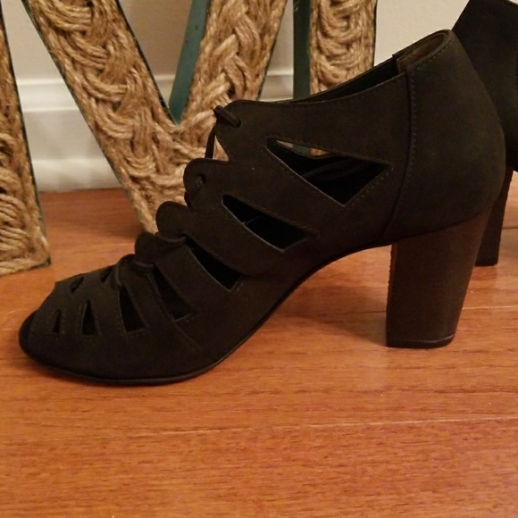 Paul Green Jansen Lace Up Peep Toe - Picture 4 of 8