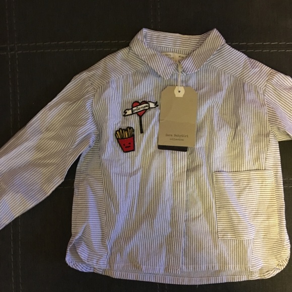 Zara Other - Zara baby poplin shirt with patches