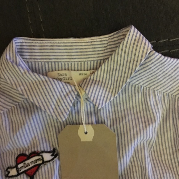 Zara baby poplin shirt with patches - Picture 3 of 8