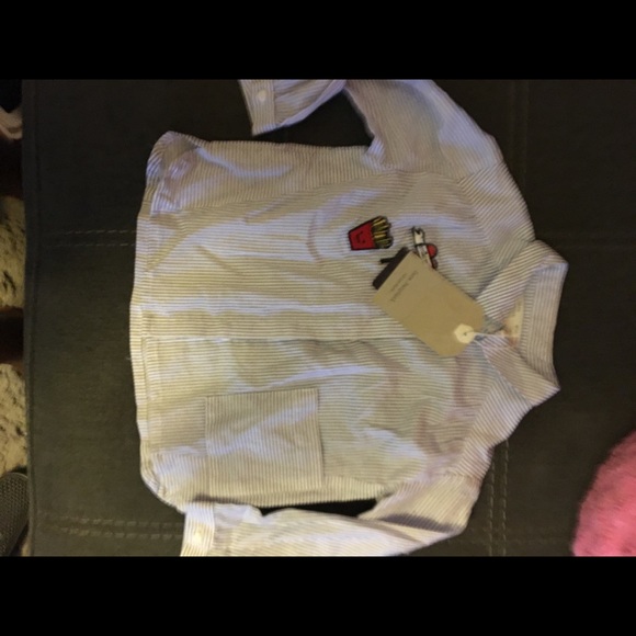 Zara baby poplin shirt with patches - Picture 7 of 8