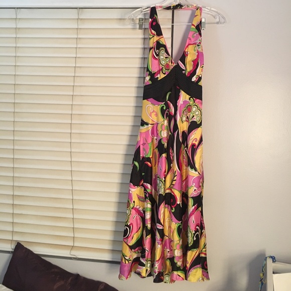 HALTER DRESS floral's pattern - Picture 1 of 2