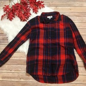 ❄️{ON} Boyfriend Plaid button-up Cotton Shirt