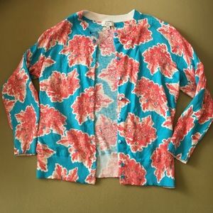 Coral reef cardigan