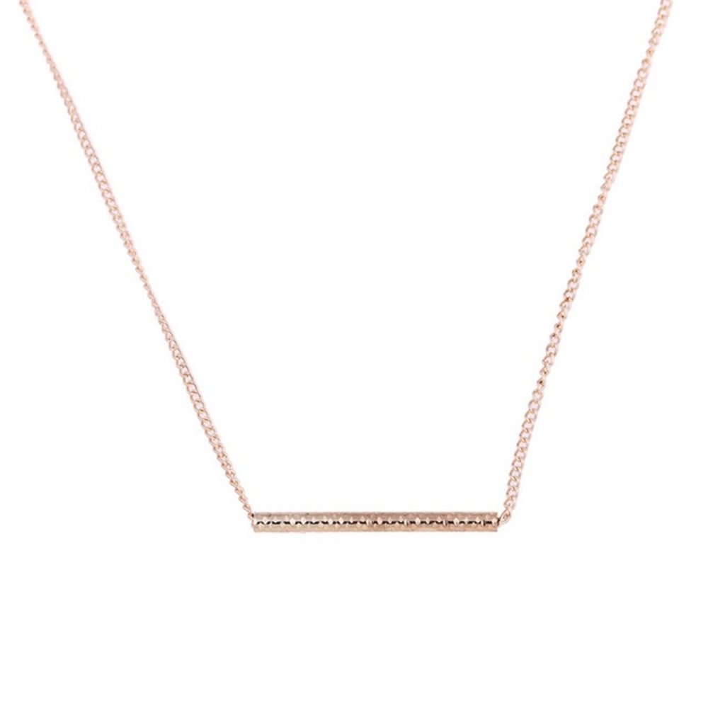 NEW Balance Bar Gold Necklace Gift on Card ✨💕 - Picture 2 of 3