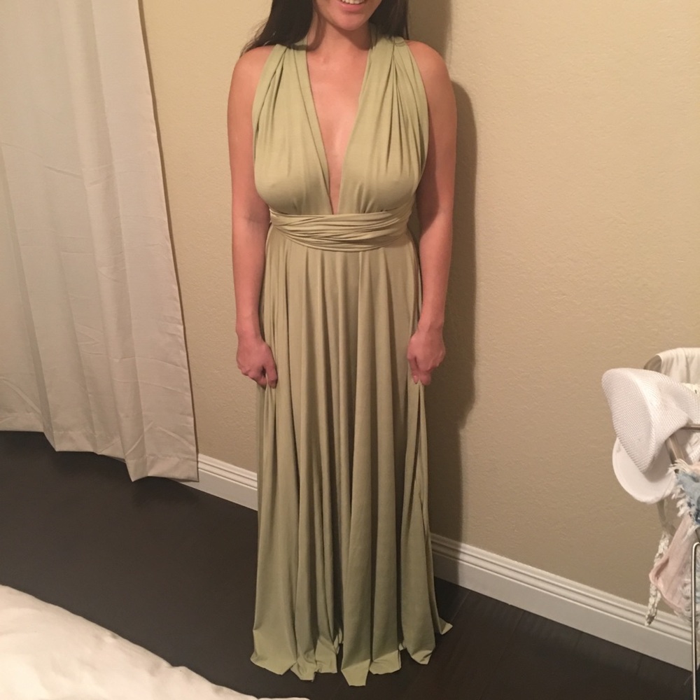 NWOT Infinity Sage Bridesmaids Dress