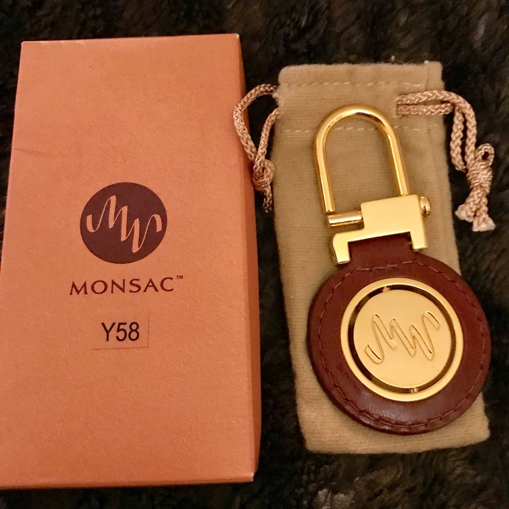 Monsac Leather Keyring