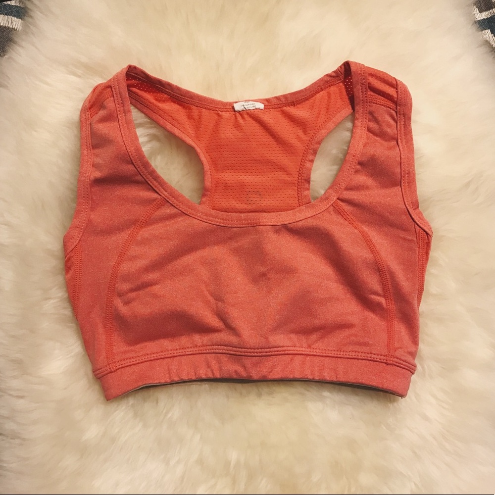 Fabletics Sports Bra (Coral)