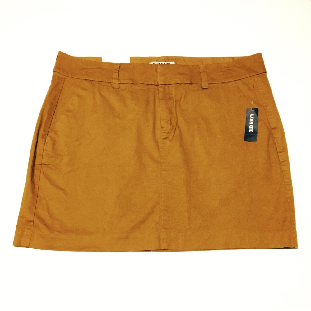 Dark Khaki Miniskirt Old Navy