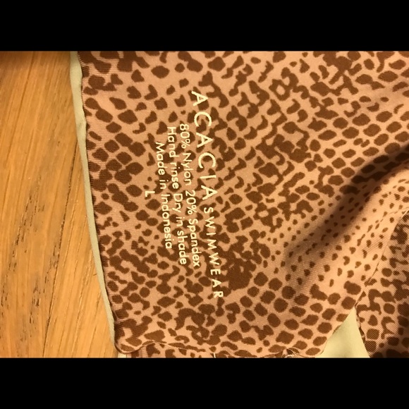 Peahi Acacia Swimwear Mint and Nude bikini top. - Picture 3 of 6