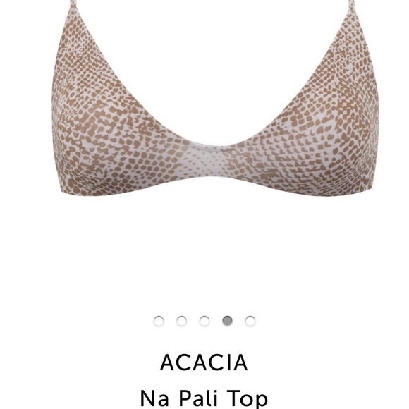 Peahi Acacia Swimwear Mint and Nude bikini top. - Picture 5 of 6