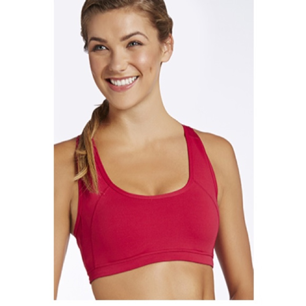 Fabletics Sports Bra (Red) - Picture 2 of 8
