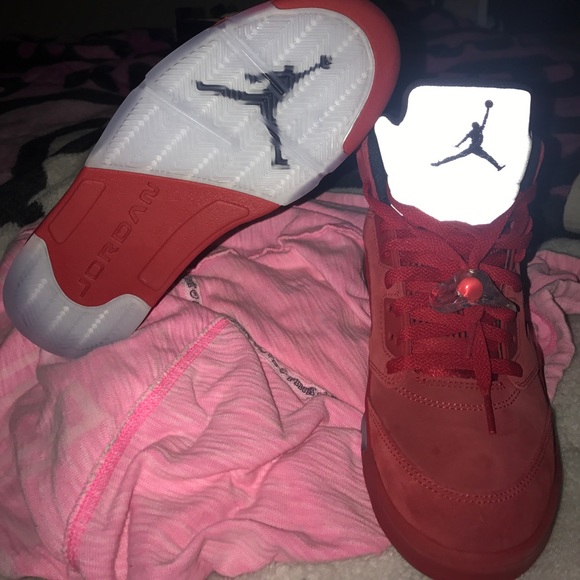 Jordan 5 "Red Suede" - Picture 2 of 7
