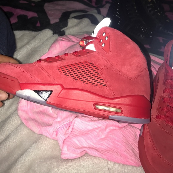 Jordan 5 "Red Suede" - Picture 3 of 7