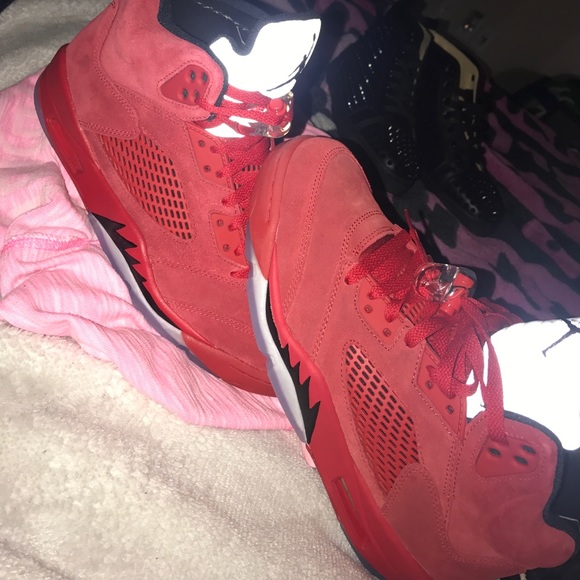 Jordan 5 "Red Suede" - Picture 4 of 7