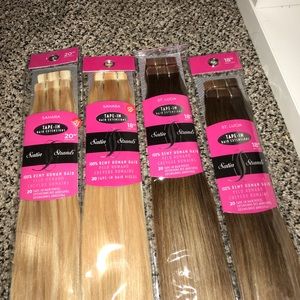 Tape in extensions human hair